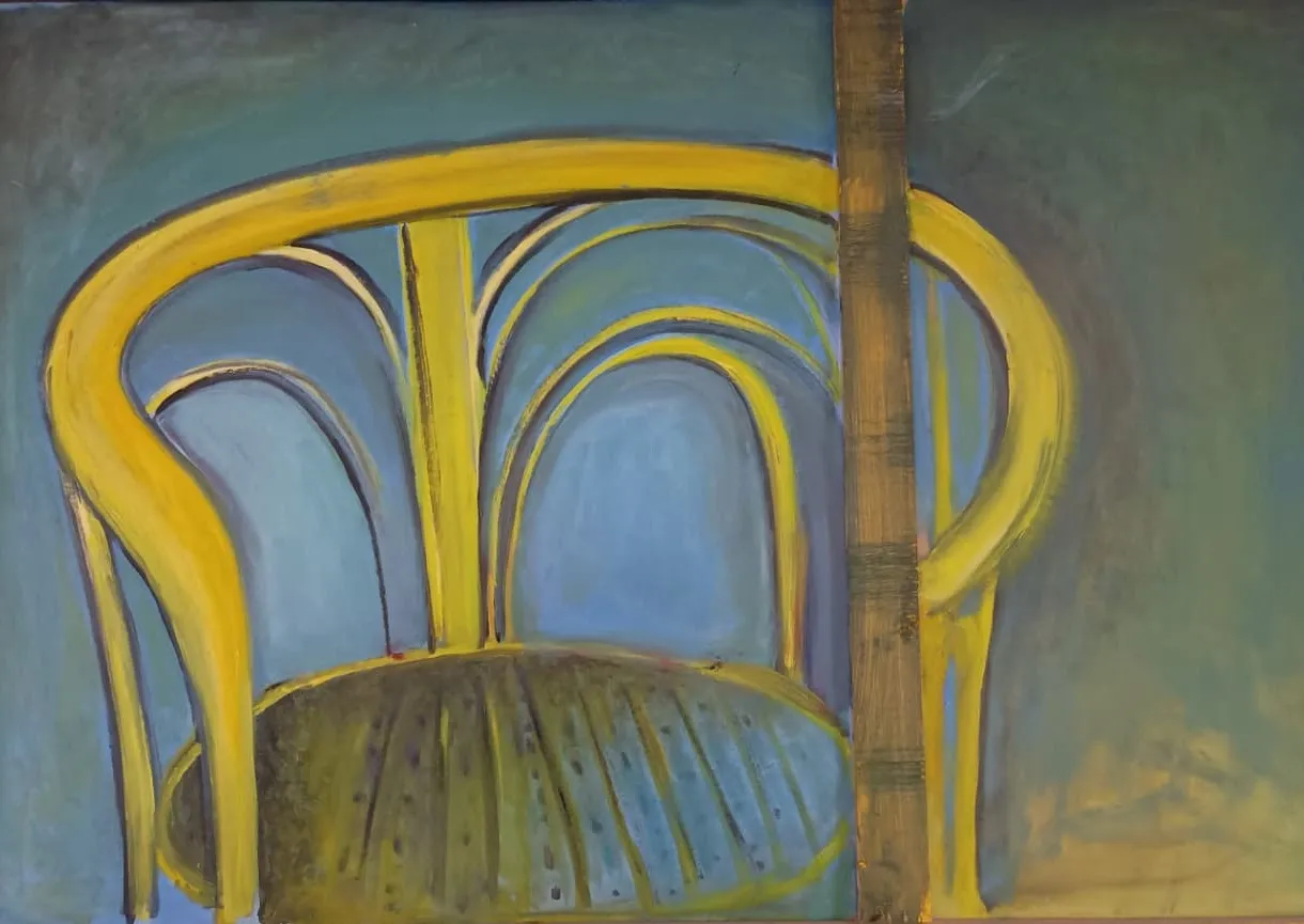 Óleo de la serie Camas y Sillones