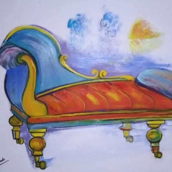 Pintura Camas y Sillones II por María Cristina Ibarrondo