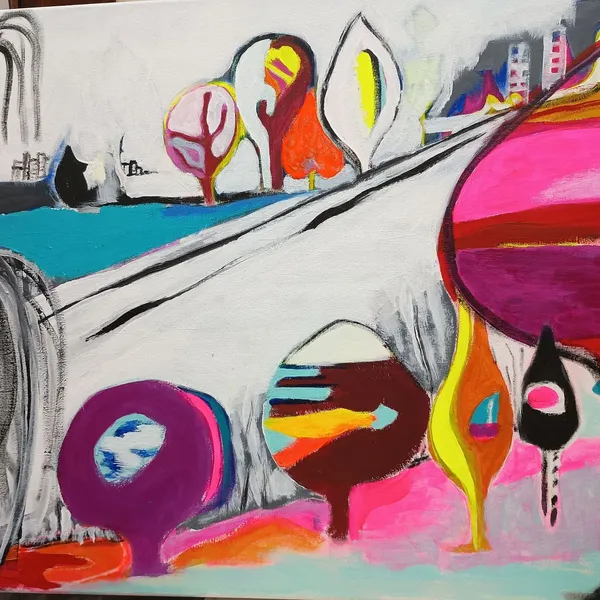Pintura El Parque III por María Cristina Ibarrondo